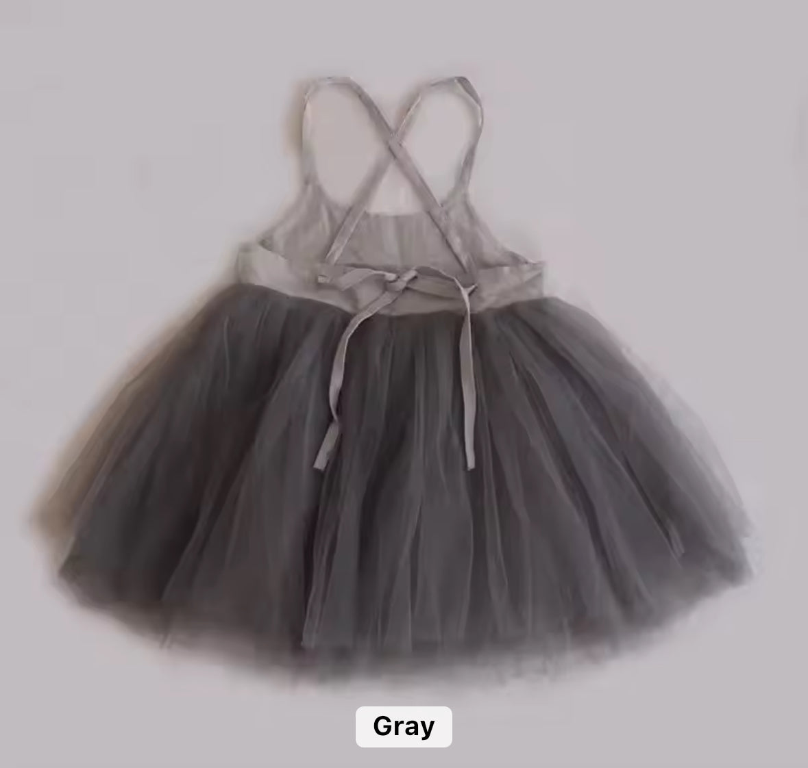 PRE-ORDER Baby cross tulle dress