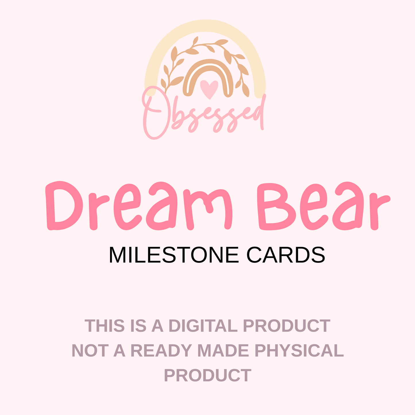 Dream Bear Milestone PRINTABLE