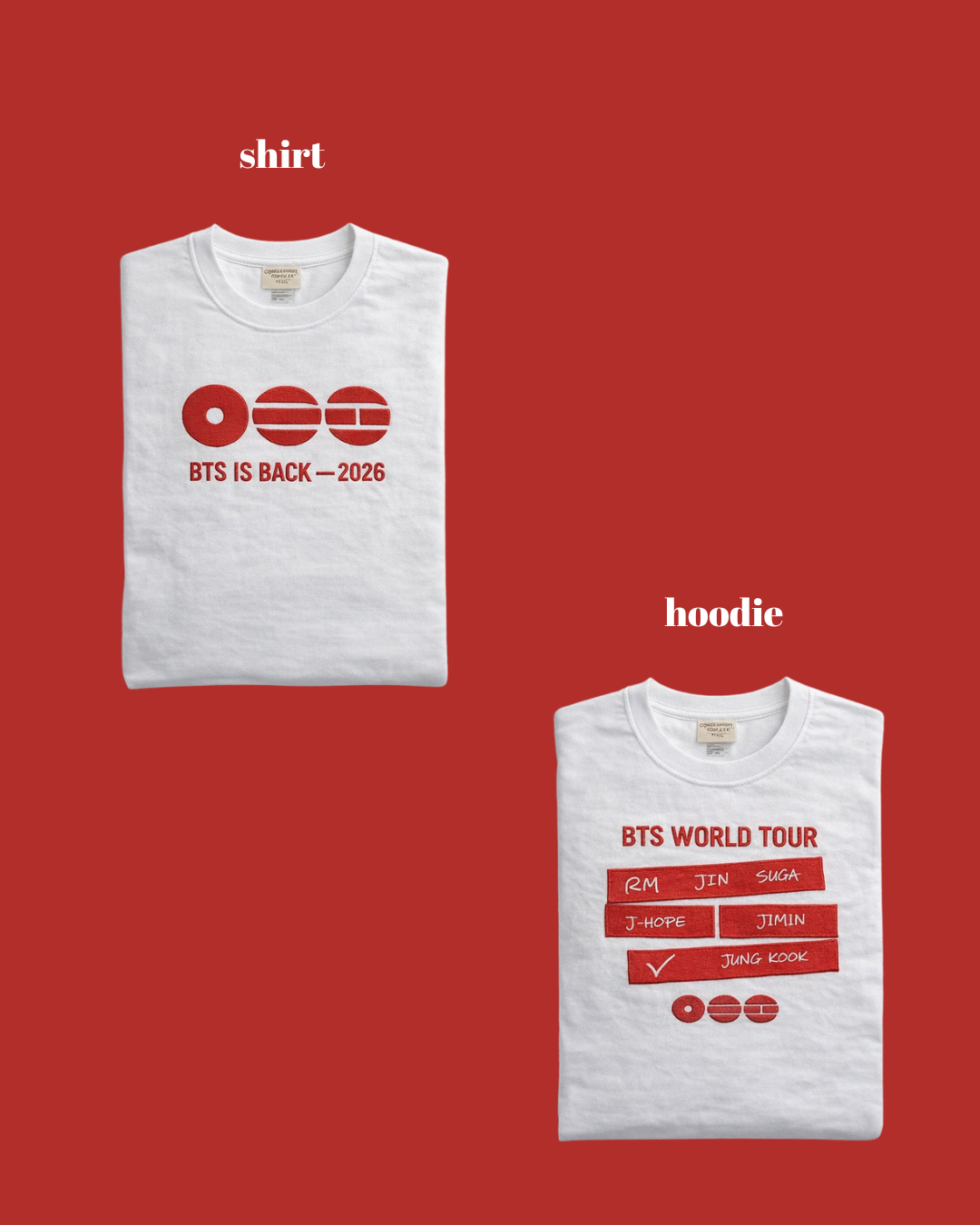 CUSTOM TEE & HOODIE: L